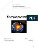 Proiect Energia Geotermala