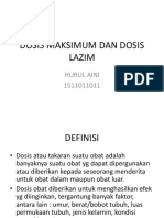 DOSIS MAKSIMUM DAN LAZIM