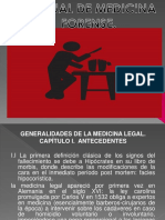 Maestria Penal III Sem. Generalidades de La Medicina Forense