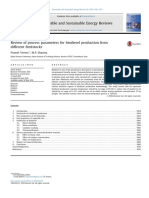 Review of Process Parameters For Biodiesel Production From Different Feedstocks