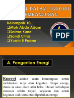 Energi Dalam Ekologi Pembangunan