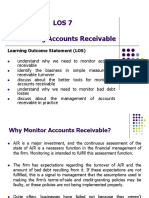 Los 7 Monitoring Accounts Receivable: Learning Outcome Statement (LOS)