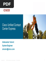 Cisco Unified Contact Center Express: Aleksandar Vulović System Engineer