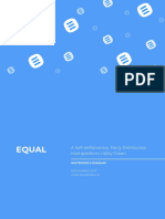 Equal: A Self-Deflationary, Fairly Distributed, Multiplatform Utility Token