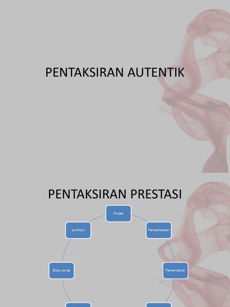 Pentaksiran Autentik Pdf