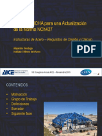 5.alejandro Verdugo Propuesta ICHA Actualizacion NCh427 "Especificaciones para El Calculo Fabricacion y Construccion de Estructuras de Acero"