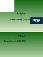 Judaism Background Info