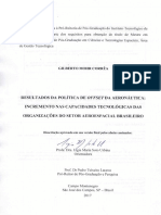 Resultados Da Política de Offset Da Aeronáutica: Incremento Nas Capacidades Tecnológicas Das Organizações Do Setor Aeroespacial Brasileiro