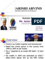 Maharishi Arvind: Mr. Azim Premji