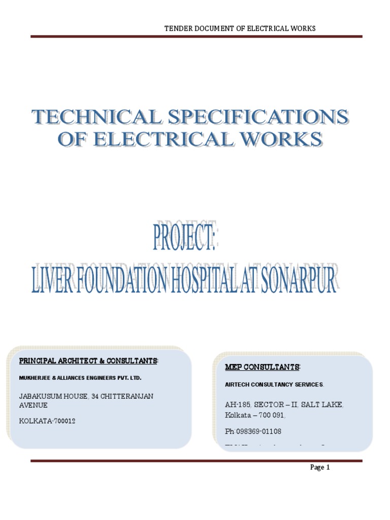 Electrical Tender Notice Transformer Electrical Wiring Free 30