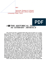 White, Hayden - Historical Text As Literary Artifact