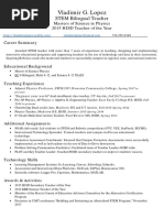 vladimir lopez stem teacher resume