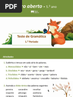 Lab5 Teste Gramática 1.º Período