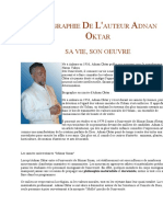Biographie de L'auteur Adnan Oktar - Fichiers
