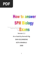 Download How to Answer SPM Biology Paper 1 2 3 by Kenneth Ng Edited May 2009 by Boon Kiat Teh SN37206337 doc pdf