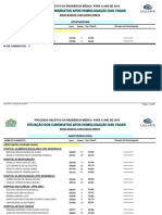 ResidMedica - Relacao de Candidatos Apos Homologacao Das Vagas