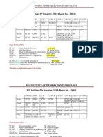 RCC Institute ECE Timetable for 2nd, 3rd & 4th Years