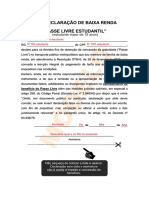 6 - Autodeclaracao de Baixa Renda Aluno Maior de 18 Anos