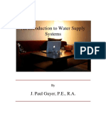 Introduction To Water Supply Systems