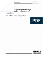 EUROCODE 8 Part 4 1999 Design Resistance of Earthquake