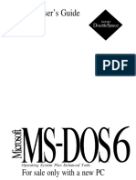 Microsoft MS DOS 6 PDF