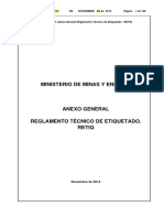 Anteproyecto Anexo General RETIQVDefinitiva 13 Nov 2014