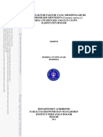 Analisis Faktor-faktor Yang Mempengaruhi Risiko Produksi Mentimun