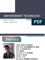 Empowerment Technology: Deo D. Navato 11 Abm-Agimatan