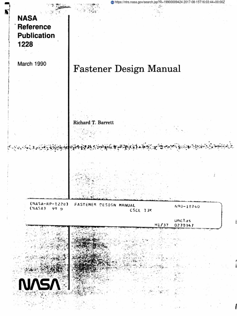 Fastener Design Manual PDF PDF Nut (Hardware) Corrosion