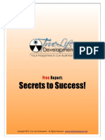 Secrets To Success!: Report