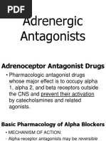 Adrenergic Antagonists Edited