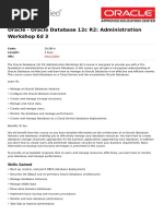 Oracle Database 12c r2 Administration Workshop Ed 3