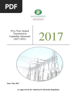 Five-Year Annual Transmission Capability Statement (2017-2021)