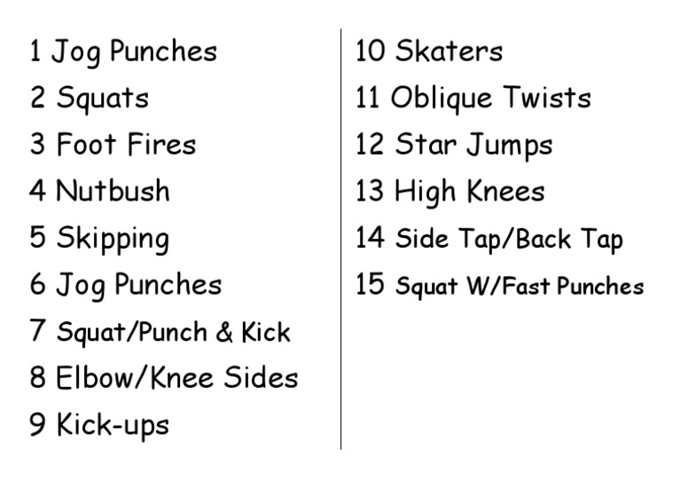 Footfire Workout Routine | PDF
