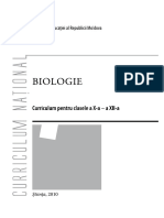 Curriculum Biologie Liceu