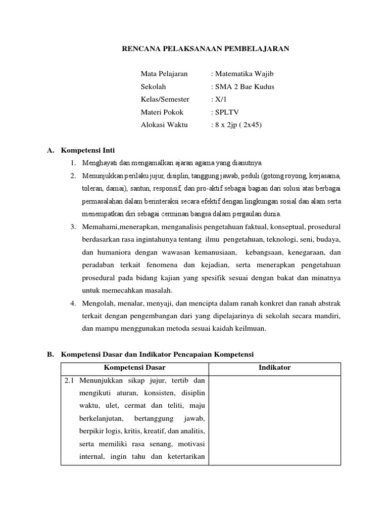 Rpp Kelas x (Spltv)
