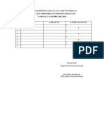 Daftar Hadir Pelaksanaan Audit Internal