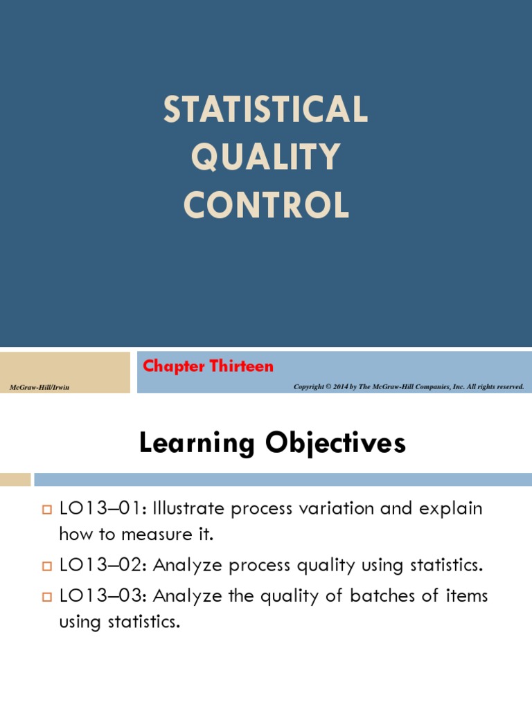 (15 Feb) Ipptchap013 SQC | PDF | Quality (Business) | Standard Deviation