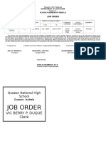 Job Order: Department of Education Schools Division of Isabela