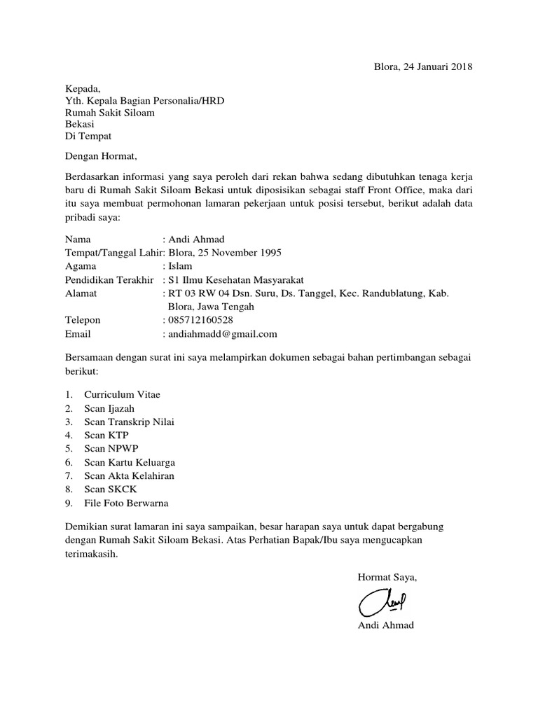 Apa Pekerjaan Front Office Di Rumah Sakit Kumpulan Kerjaan