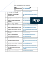 Senarai Jurnal Berkaitan Pendidikan