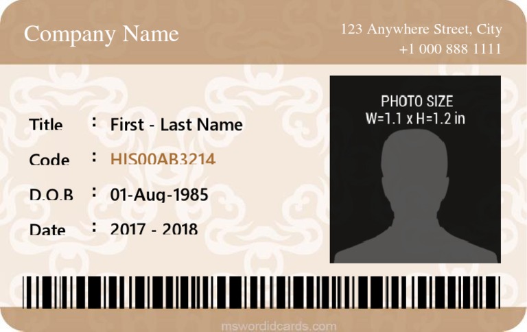 Title: First - Last Name Code: D.O.B: 01-Aug-1985 Date: 2017 - 2018 | PDF