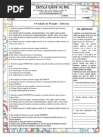 Atividade de Ciências - I