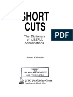 Short Cuts. The Dictionary of Useful Abbreviations PDF