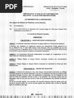 ORDONNANCE N°2018-143 DU 14-02-2018 RELATIVE A L'ELECTION DES SENATEURS(1)
