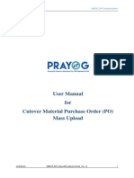 Cutover Material PO Mass Upload Manual