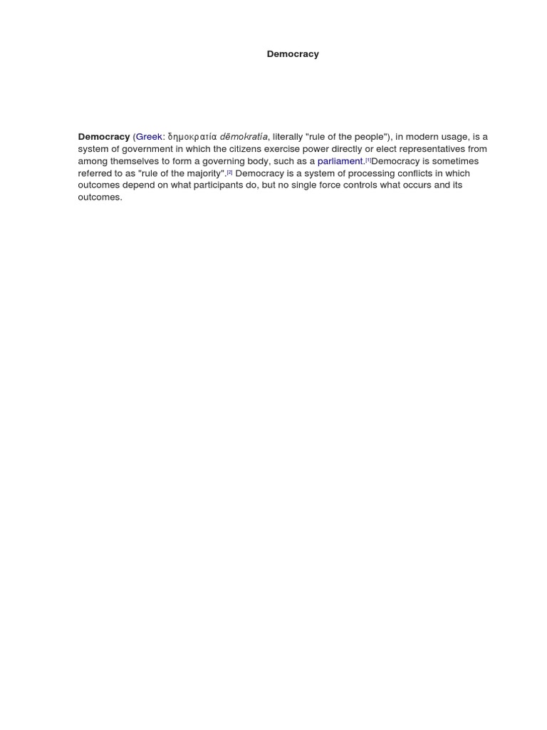 Understanding Modern Democracy | PDF