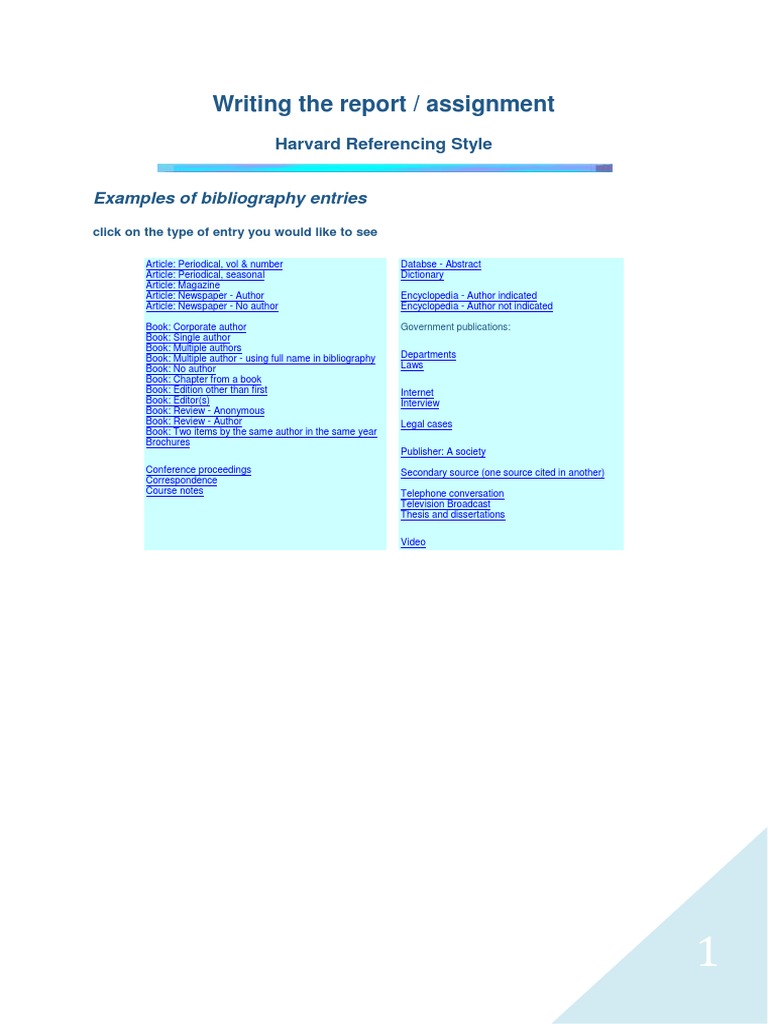 Harvard Referencing Style Guide | PDF | Encyclopedias | Thesis