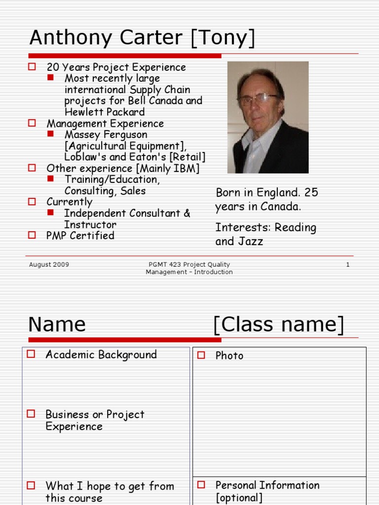 PMGT Profiles | PDF