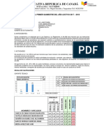 Informe Del Primer Quimestre Del Año Lectivo 2017 - A